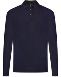 Roberto Collina - Three-Button Long-Sleeved Polo Shirt - Lyst