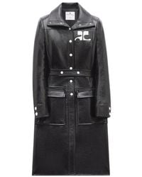 Courreges - Logo-Patch Trench Coat - Lyst