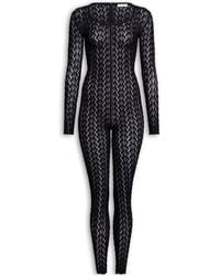 Alaïa - Alaïa Stretch Lace Catsuit - Lyst