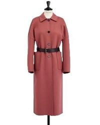 Dior - Long Coat With Belt - Lyst