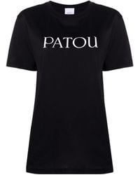 Patou - Logo Printed Crewneck T-Shirt - Lyst