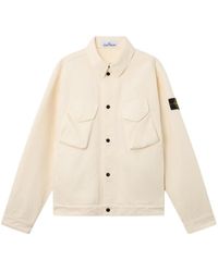 Stone Island - Coach Jacket With Anti-Drop Finish - Lyst