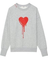 Zadig & Voltaire - Heart Graphic Sweater - Lyst