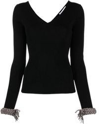 GIUSEPPE DI MORABITO - V-Neck Knitted Top - Lyst