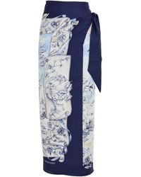 Ferragamo - Ferragamo Voyage Print Sarong - Lyst