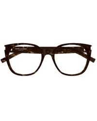 Saint Laurent - Eyewear Square Frame Glasses - Lyst