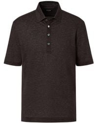 ZEGNA - Dark Oasi Lino Polo Shirt - Lyst