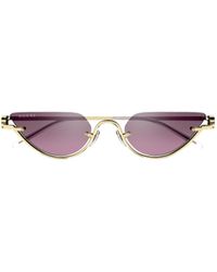 Gucci - Eyewear Cat-Eye Frame Sunglasses - Lyst