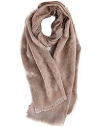 Tagliatore - Patterned Fringed Scarf - Lyst