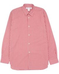 Comme des Garçons - Gingham-Print Button-Up Shirt - Lyst