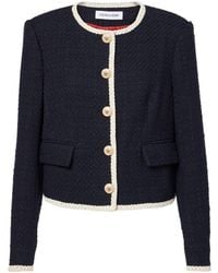 Veronica Beard - Mabel Cropped Tweed Jacket - Lyst