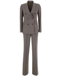 Tagliatore - Long-Sleeved Blazer And Trousers Set - Lyst