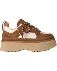 UGG - Astromel Logo Debossed Lace-Up Sneakers - Lyst