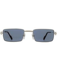 Cartier - Rectangular Frame Sunglasses - Lyst
