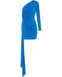 Alex Perry - One Sleeve Drape Mini Dress - Lyst