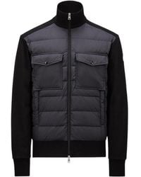 Moncler - Panelled Zip-Up Padded Jacket - Lyst