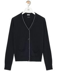 Loewe - Long-Sleeved Knitted Cardigan - Lyst