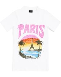 Balenciaga - Printed Cotton-Jersey T-Shirt - Lyst