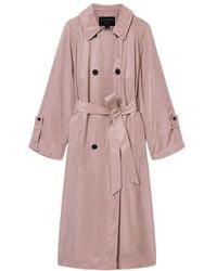 AllSaints - Lizie Double Breasted Trench Coat - Lyst