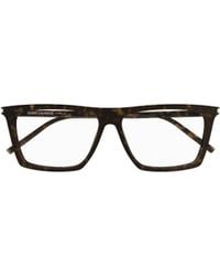 Saint Laurent - Eyewear Rectangle Frame Sunglasses - Lyst