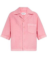 DSquared² - Linen Boxy Short Sleeve Shirt - Lyst