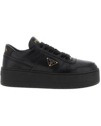 Prada - Round Toe Low-Top Casual Shoes - Lyst