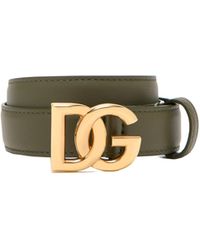 Dolce & Gabbana - Dg Buckled Belt - Lyst