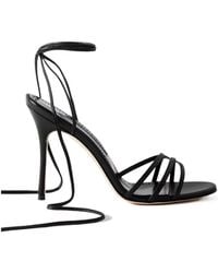 Manolo Blahnik - Leva 105 Lace-Up High Heel Sandals - Lyst