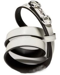 Gucci - Thin Belt With Horsebit Buckle - Lyst