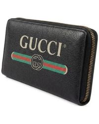 Gucci - Logo Zip Around Wallet - Lyst