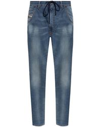 DIESEL - Krooley-E-Ne Low-Rise Tapered Jeans - Lyst