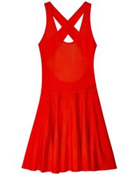 Alaïa - Criss-Cross Flared Minidress - Lyst