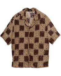 Amiri - Shirt With Decorative Weave - Lyst