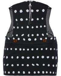 Vivienne Westwood - Foam Polka-Dot Virgin Wool Miniskirt - Lyst