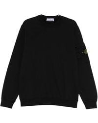Stone Island - Compass Patch Crewneck Sweatshirt - Lyst