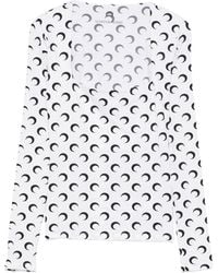 Marine Serre - Moon Square-Neck Top - Lyst