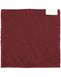 Brunello Cucinelli - Diagonal-Striped Silk Pocket Square - Lyst