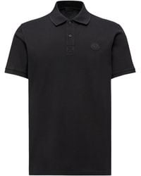 Moncler - Logo Patch Short-Sleeved Polo Shirt - Lyst