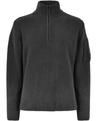 C.P. Company - High-Neck Long-Sleeve Knit Sweater - Lyst