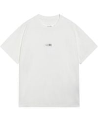 MM6 by Maison Margiela - Logo-Printed Crewneck T-Shirt - Lyst