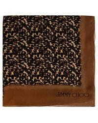Jimmy Choo - Patterned Silk Scarf - Lyst