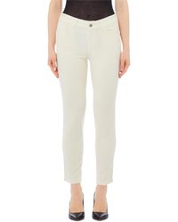 Liu Jo - Logo Patch High-Waisted Corduroy Pants - Lyst