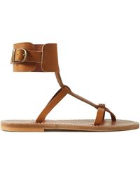 K. Jacques - Solid Leather Sandals - Lyst
