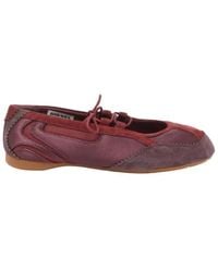 DIESEL - D-Mile Lace-Up Ballet Flats - Lyst
