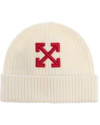 Off-White c/o Virgil Abloh - Logo Embroidered Beanie - Lyst