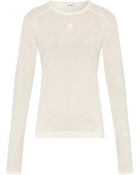 By Malene Birger - Logo-Embroidered Long-Sleeve Top - Lyst