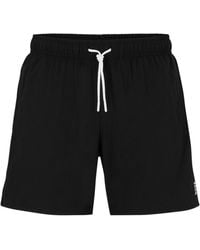 BOSS - Solid Color Athletic Shorts - Lyst