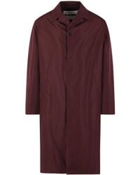 Jil Sander - Single-Breasted Long-Sleeved Overcoat - Lyst