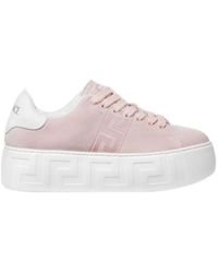 Versace - La Greca Platform Sneakers - Lyst
