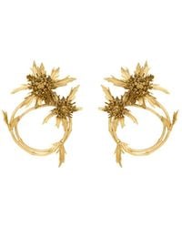 Saint Laurent - Thistle Knocker Earrings - Lyst